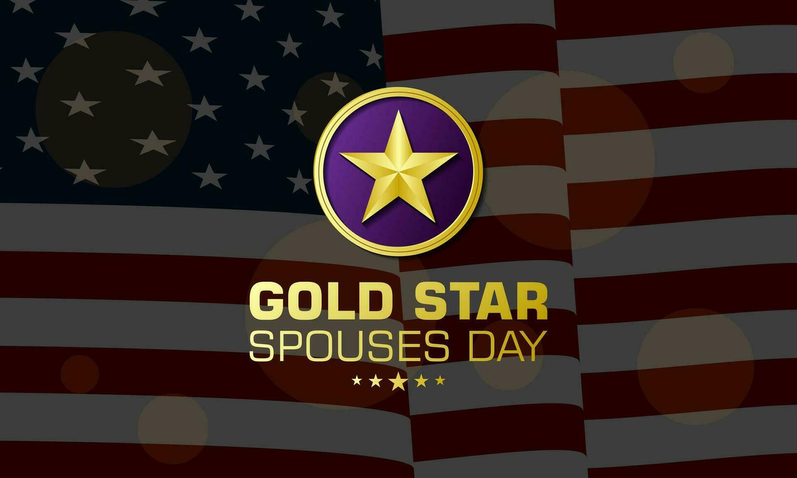 Happy Gold Star Spouses Day Background Vector Illustration 34455078