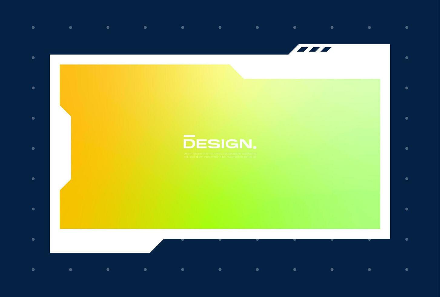 Futuristic pop up interface illustration. Video overlay element. vector