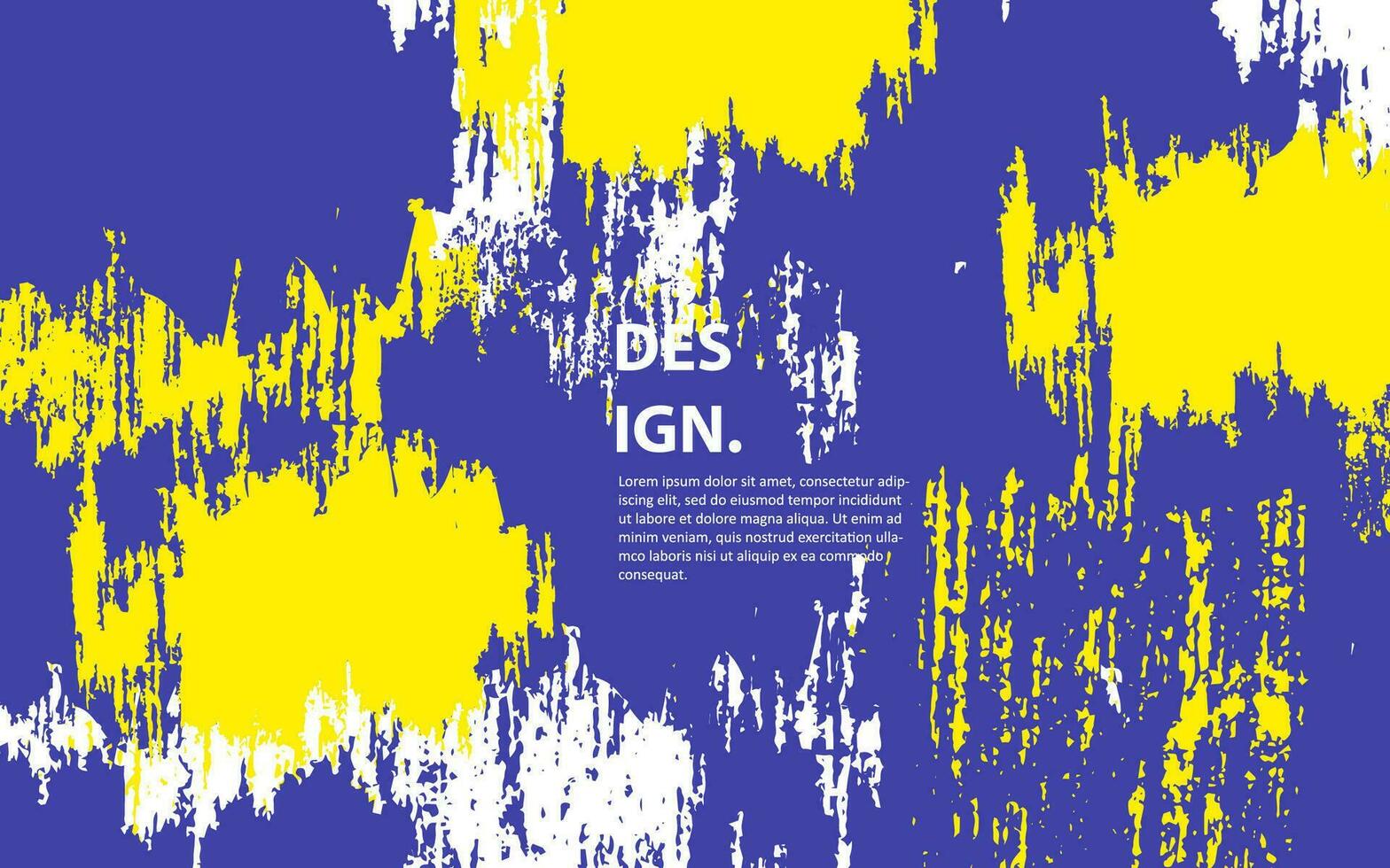 Abstract grunge texture blue and yellows color background vector