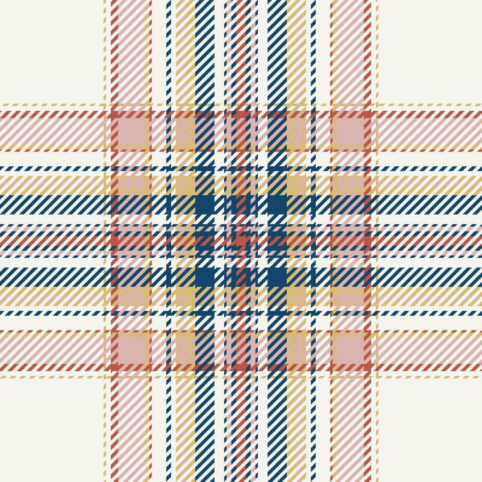 Plaid check pattern. Seamless fabric texture. Tartan textile print. vector