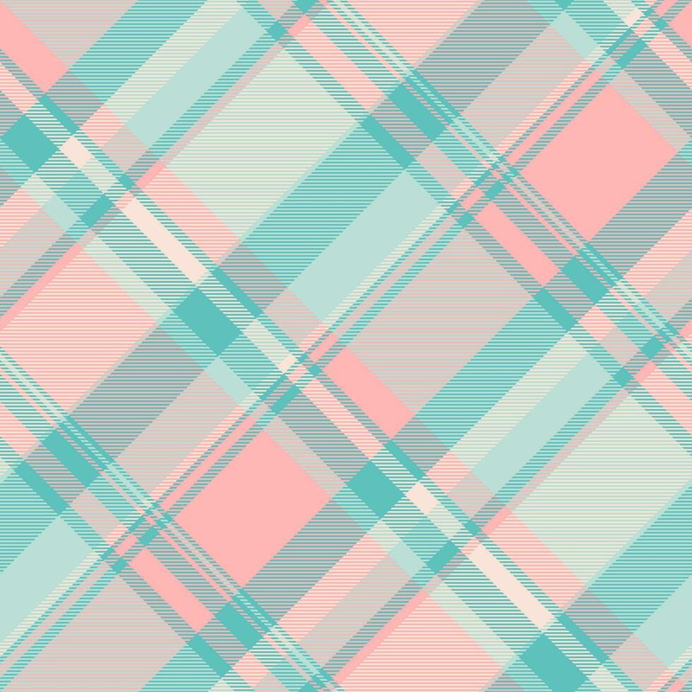 Background textile texture of seamless fabric plaid with a check tartan pattern vector. vector