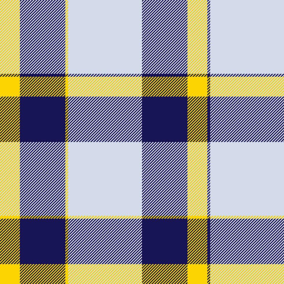 Plaid background fabric of check pattern textile with a vector seamless texture tartan.