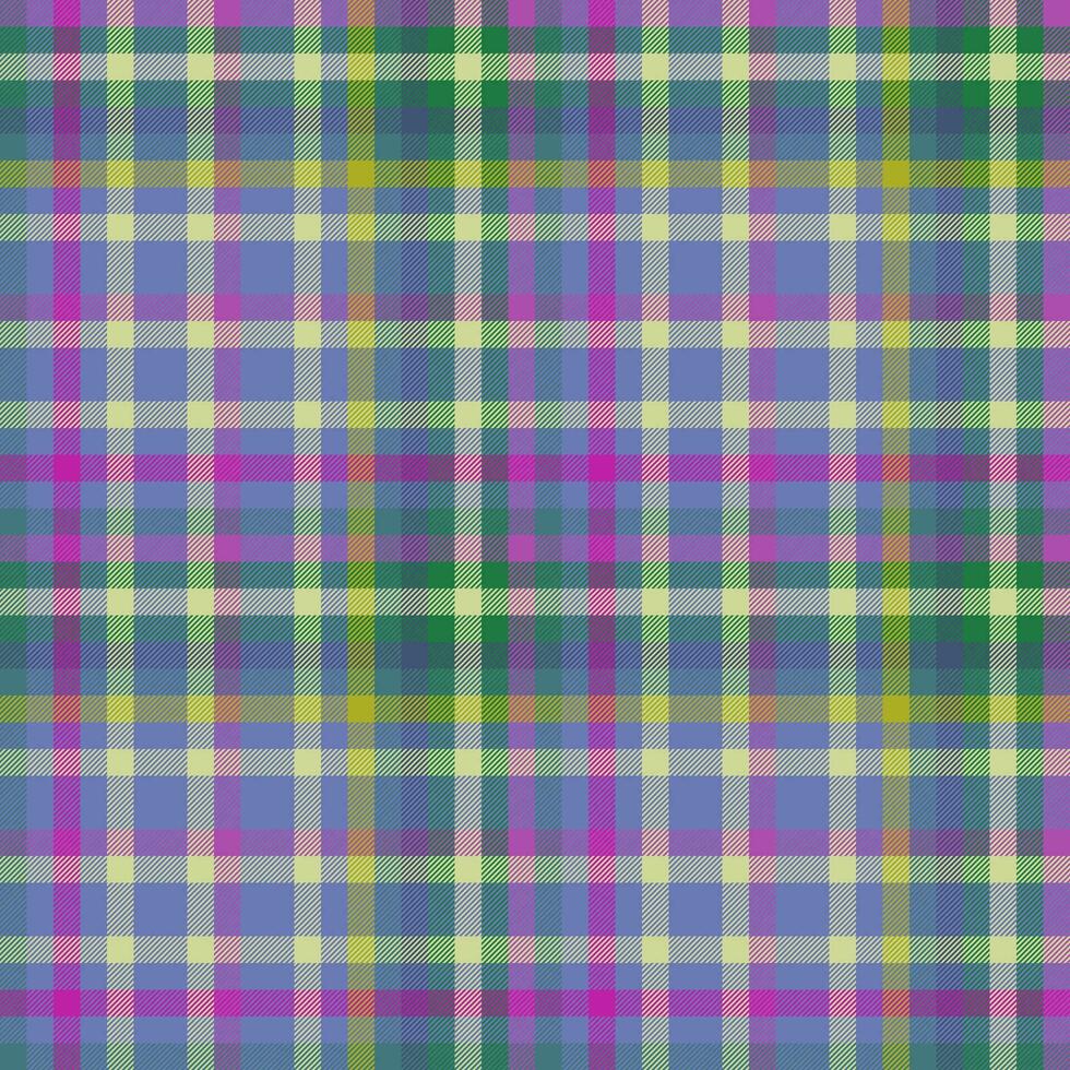 Tartan check fabric of vector seamless texture with a textile background plaid pattern.