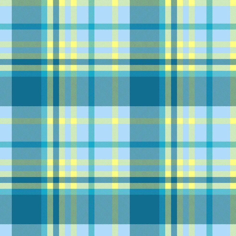 Seamless textile texture of fabric plaid background with a vector check pattern tartan.
