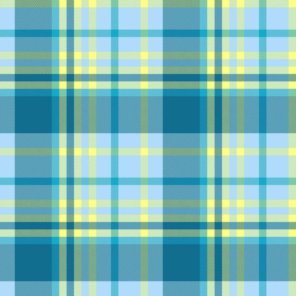 Seamless textile texture of fabric plaid background with a vector check pattern tartan.