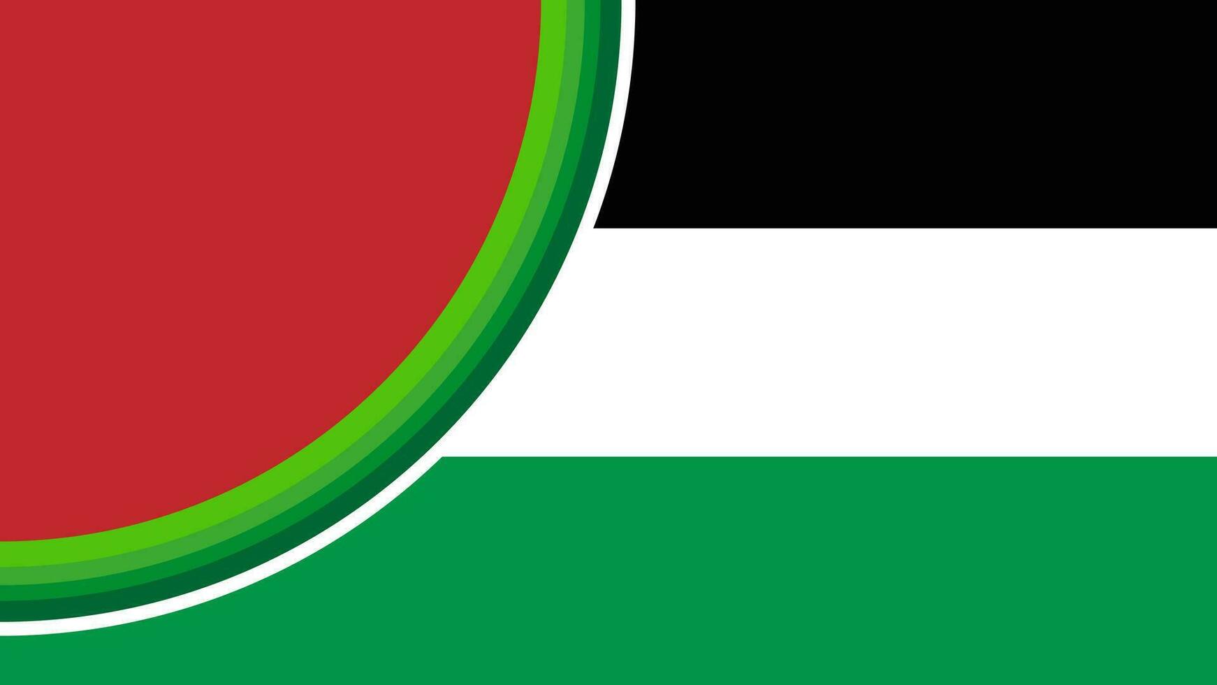 resumen antecedentes con agua melón y negro verde blanco y rojo color, adecuado para presentación y póster plantilla, paz a Palestina o gaza. vector