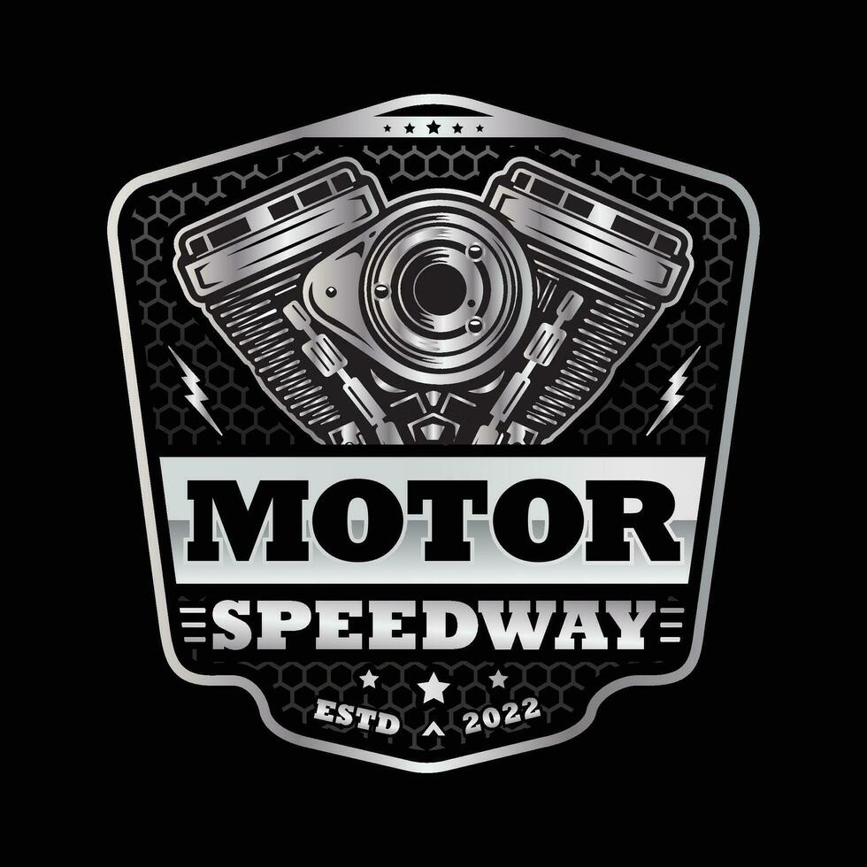 Car repair, garage logo for automotive business vector