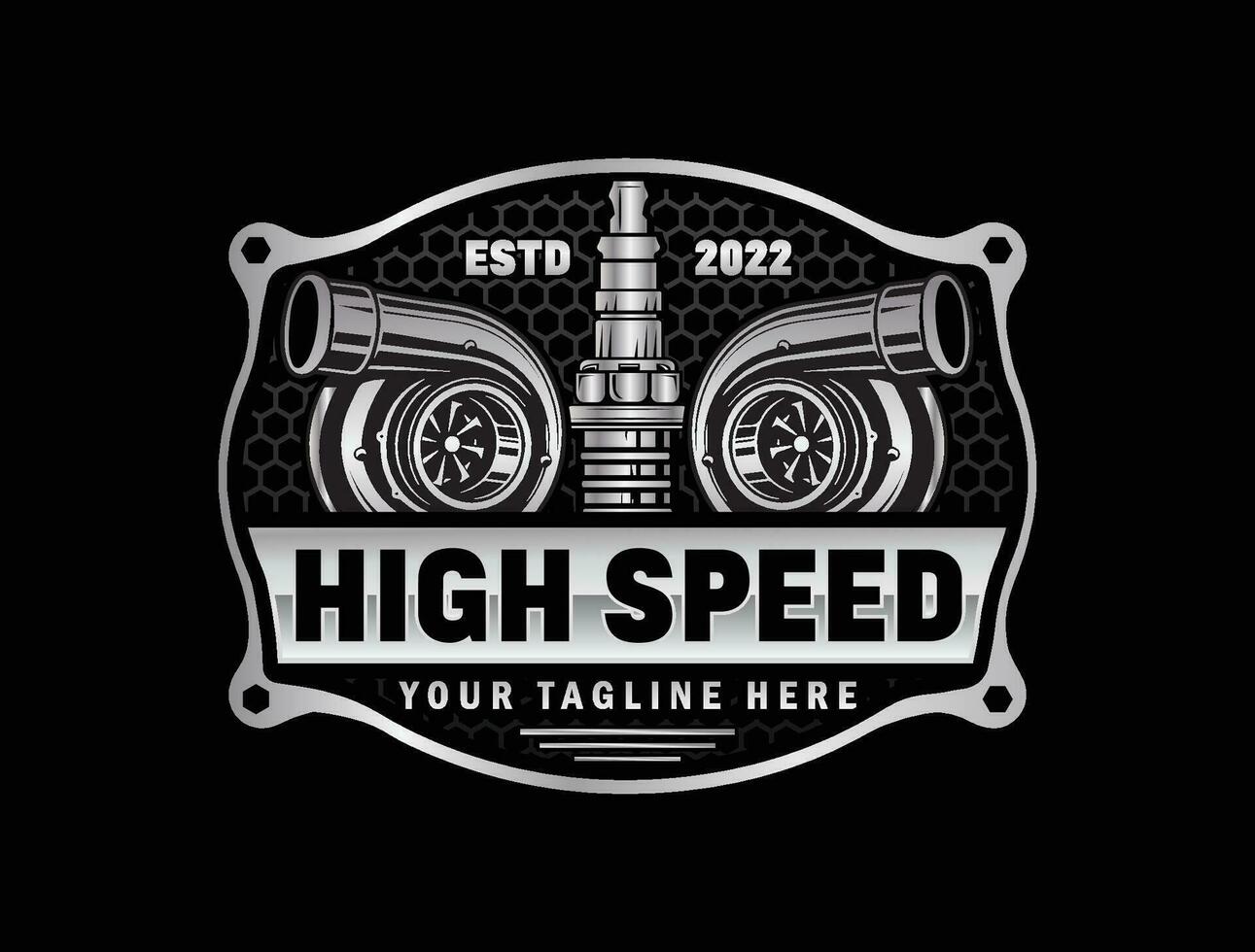 Car repair, garage logo for automotive business vector