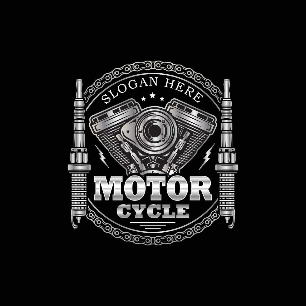 Car repair, garage logo for automotive business vector