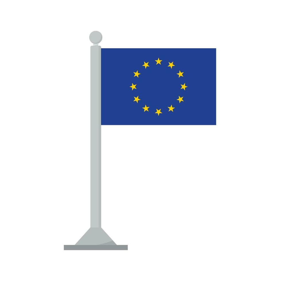 European Union flag. Flag of European Union isolated vector