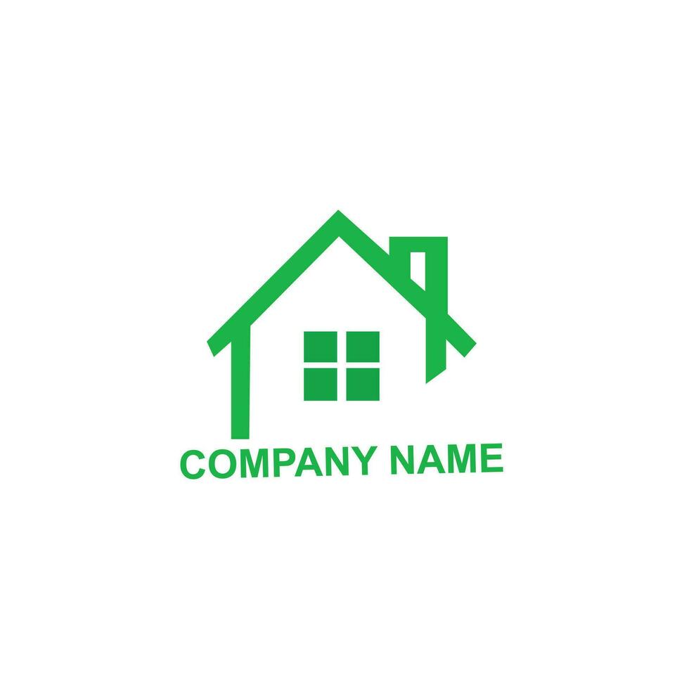 Real Estate logo, Construction logo Color design template vector illustration