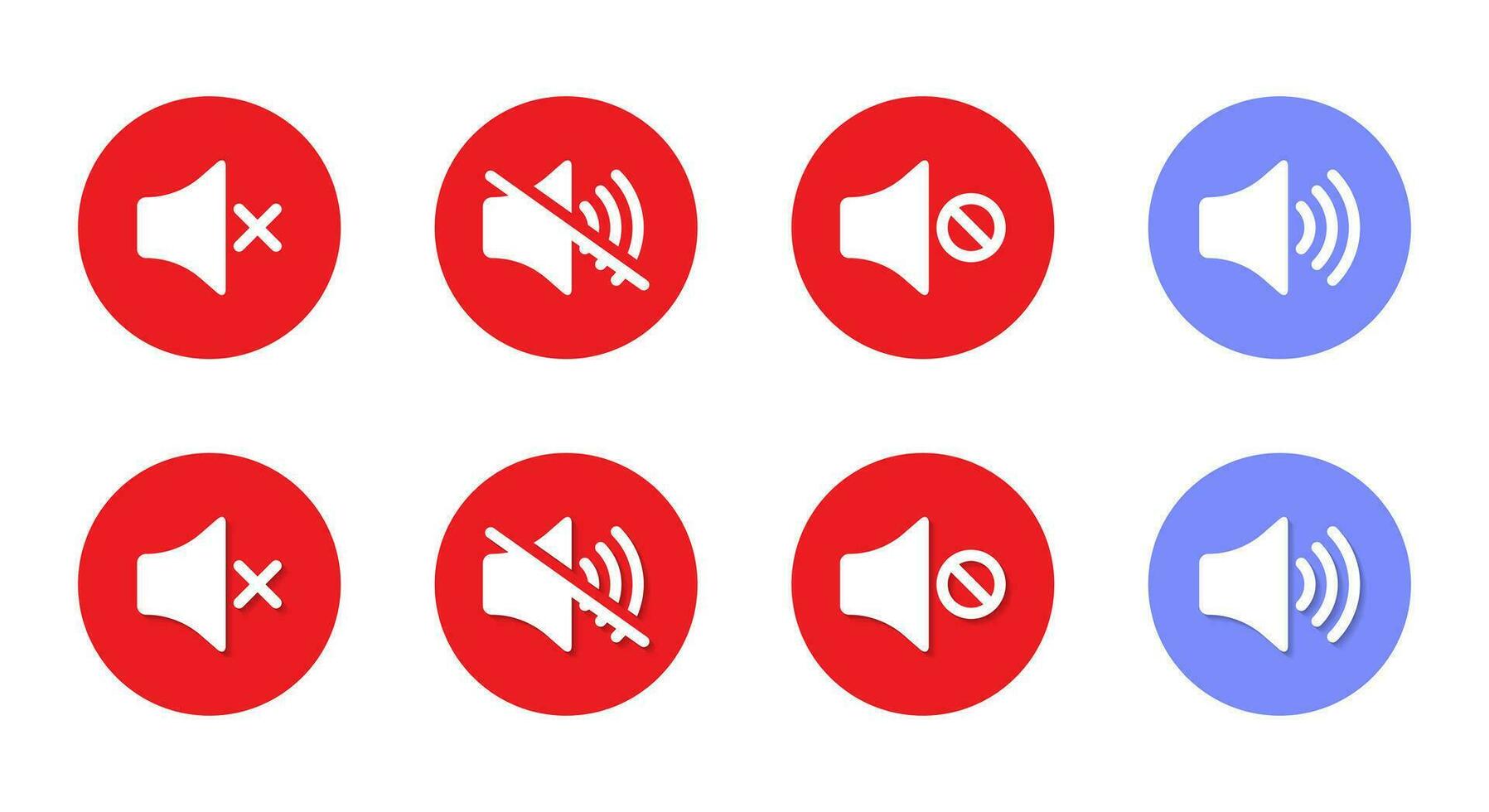 No sound, mute speaker icon vector in flat style