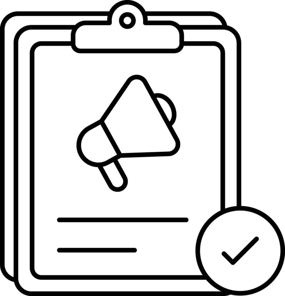 Advertising Submission line icons design style vector