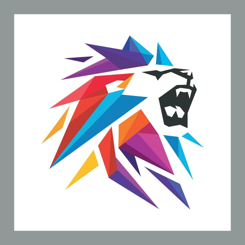 Logo of Lion Shape vector