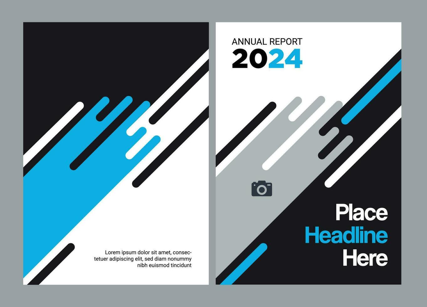 Annual Report Book Cover vector