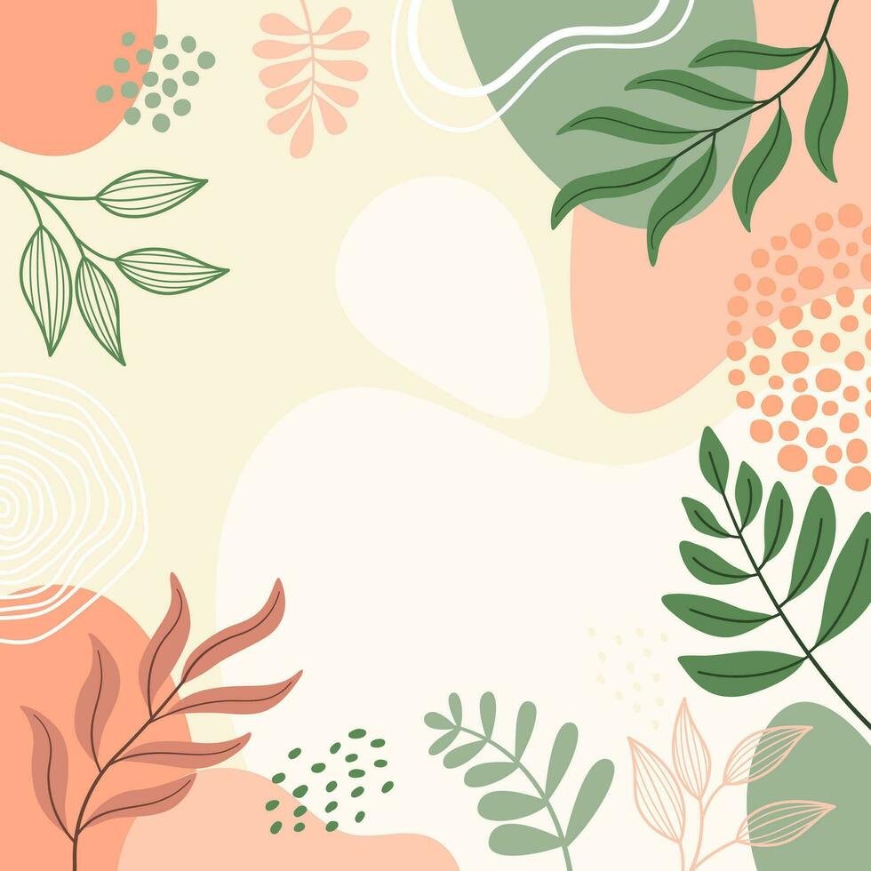 diseño banner marco flor primavera fondo con hermosa. fondo de flores para el diseño. fondo colorido con plantas tropicales. vector