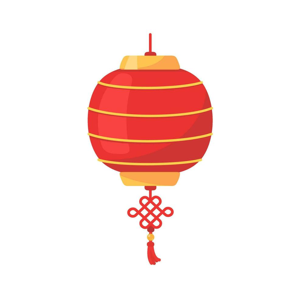 Chinese red lantern For decoration during Chinese New Year festival vector