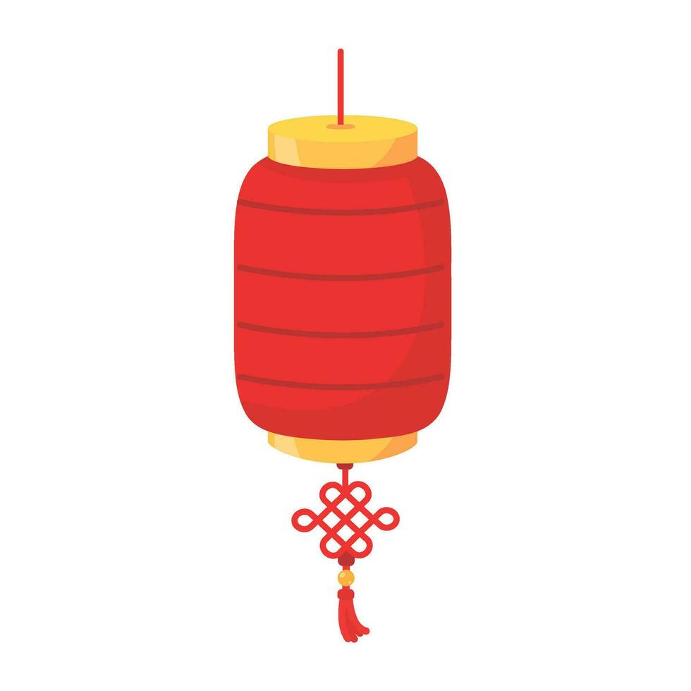 chino rojo linterna para decoración durante chino nuevo año festival vector