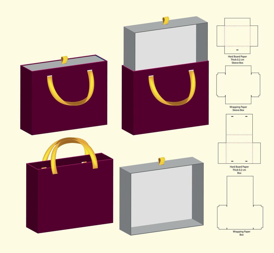 Die Cut Box Design 34456264 Vector Art at Vecteezy