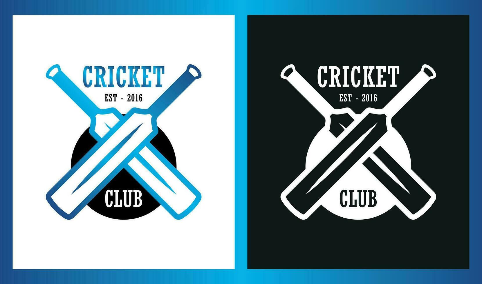 Cricket Team or Tournament Logo vector