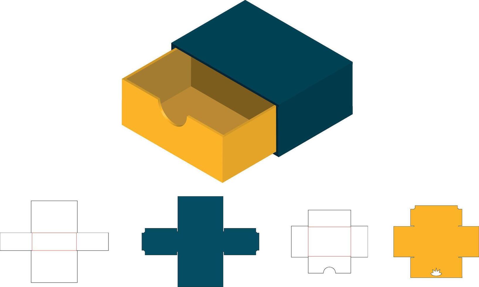 Die Cut Box Design 34456293 Vector Art at Vecteezy