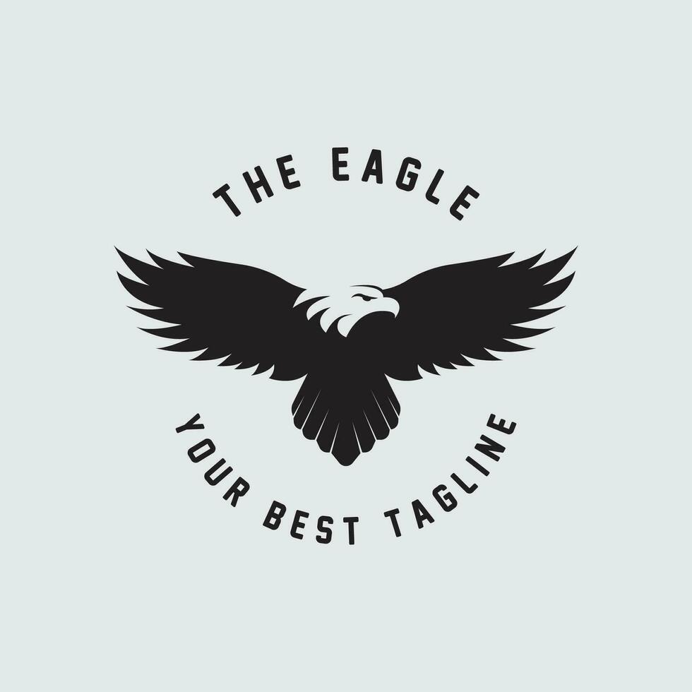 eagle logo vector icon illustration design