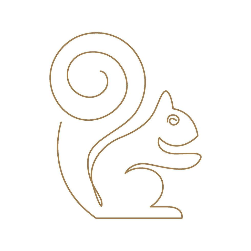 Squirrel design icon logo vector