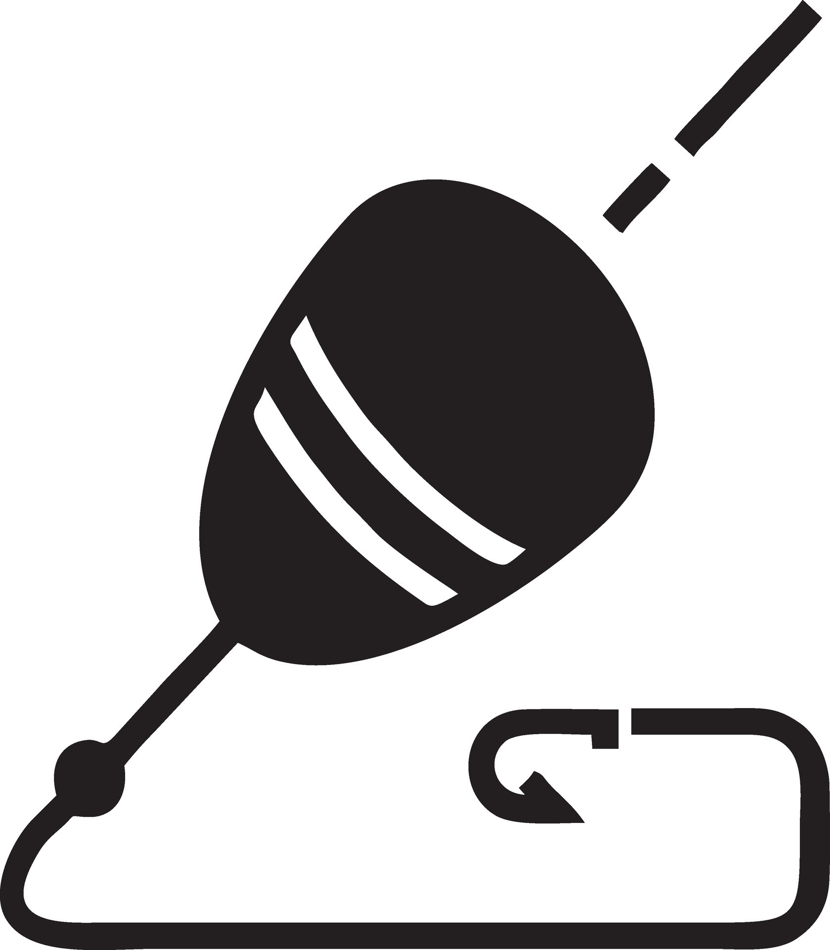 Fish hook logo design vectore simpel modern 34456845 Vector Art at Vecteezy