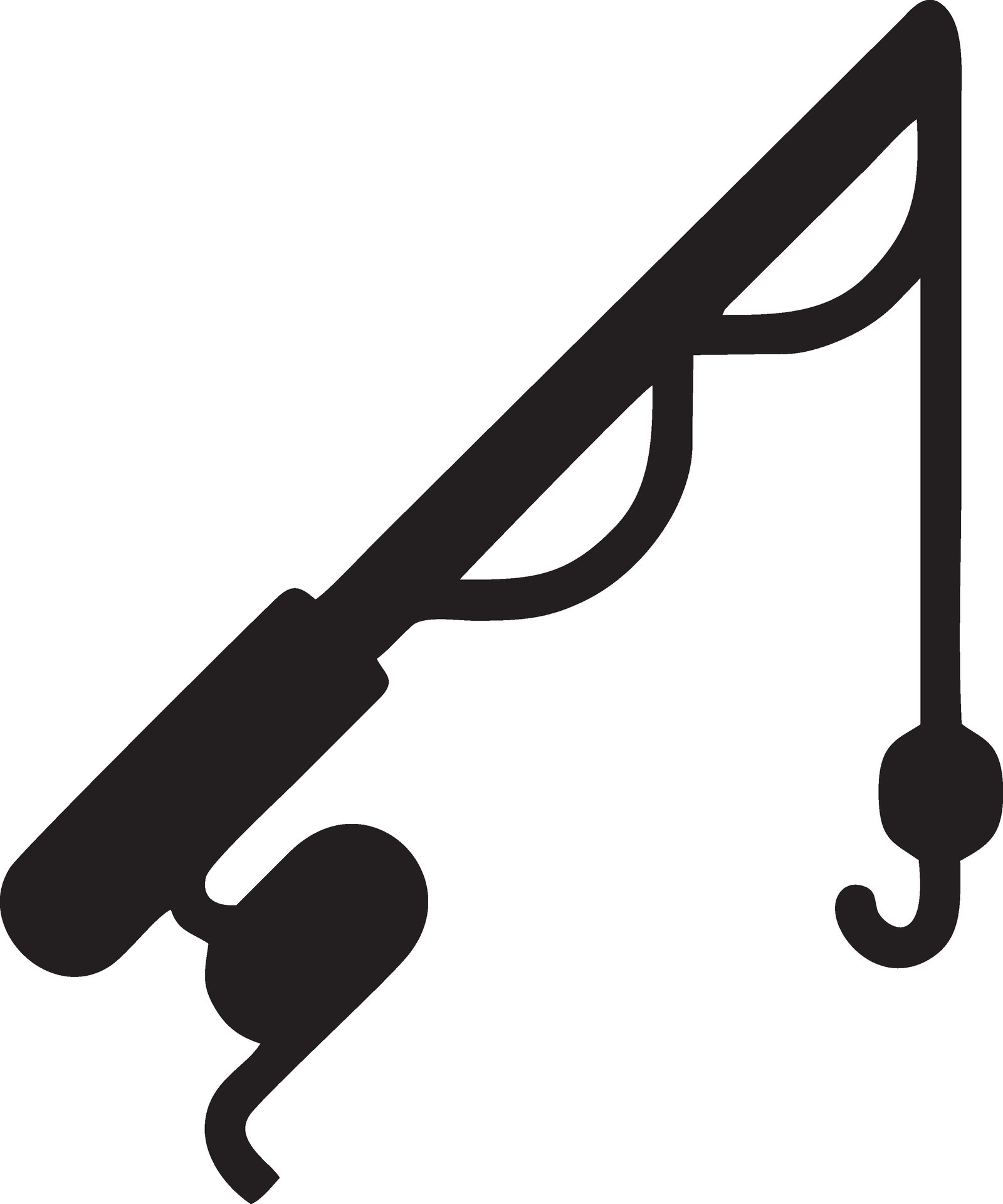 Fish hook logo design vectore simpel modern 34456848 Vector Art at Vecteezy