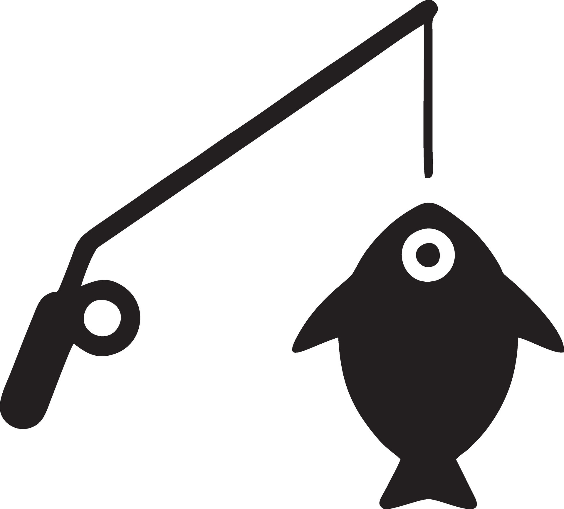 Fish hook logo design vectore simpel modern 34456849 Vector Art at Vecteezy