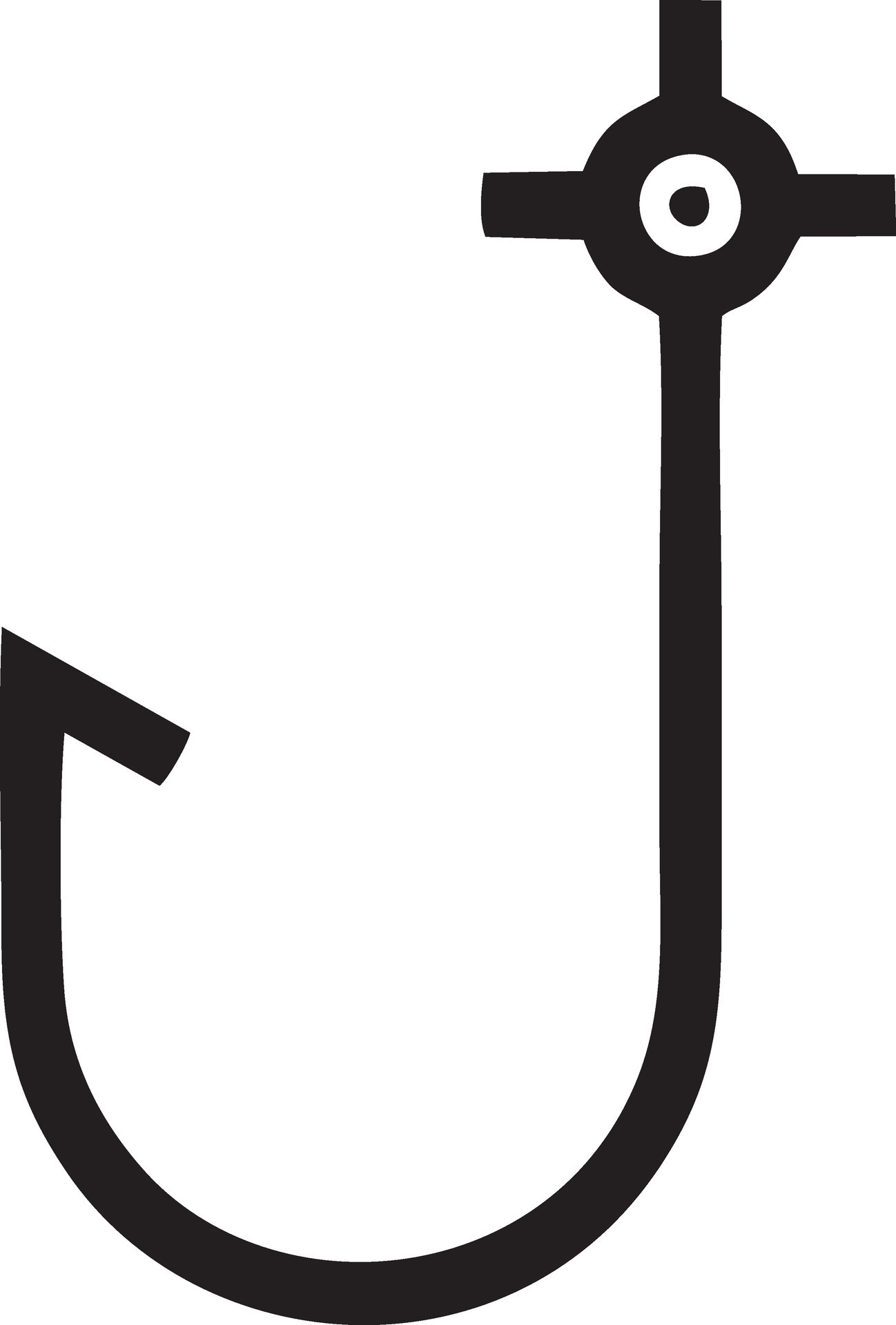 Fish hook logo design vectore simpel modern 34456854 Vector Art at Vecteezy