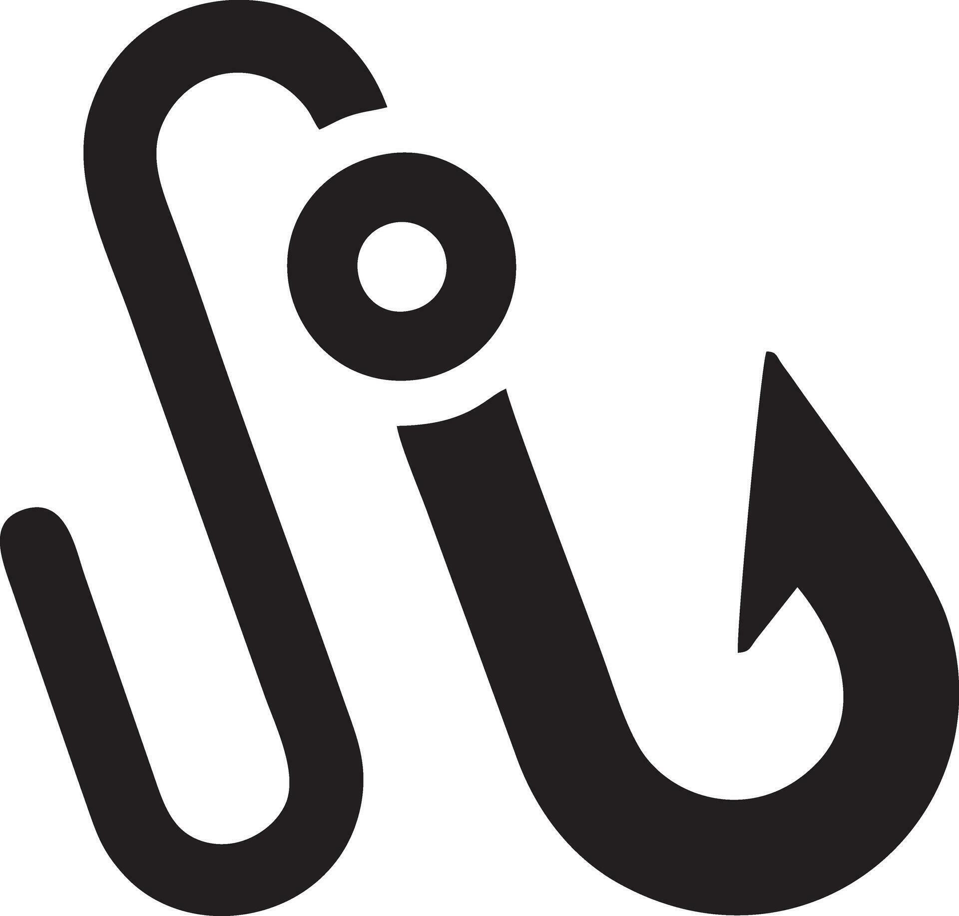 Fish hook logo design vectore simpel modern 34456857 Vector Art at Vecteezy