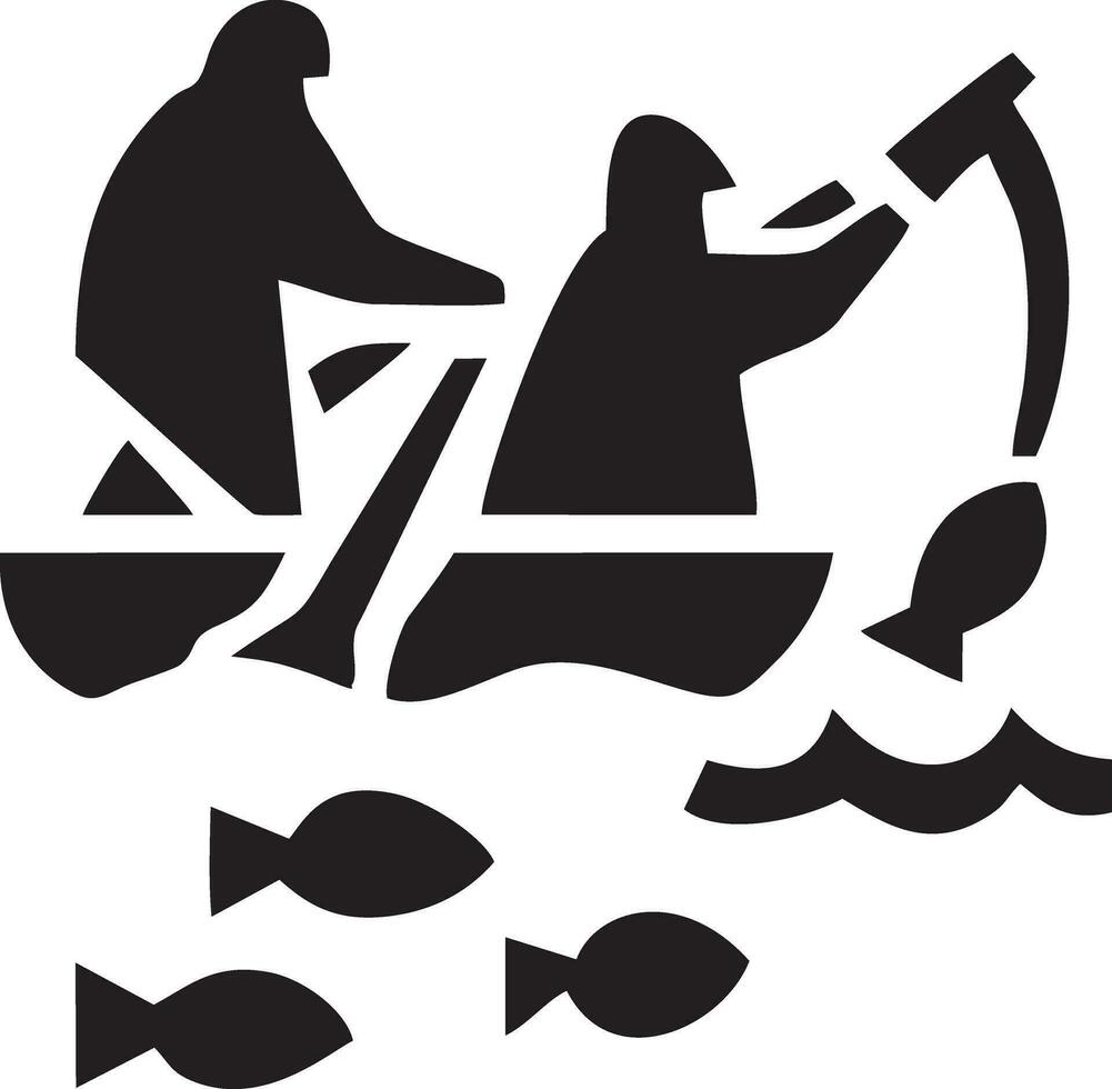 fisherman logo design vector modern simpel