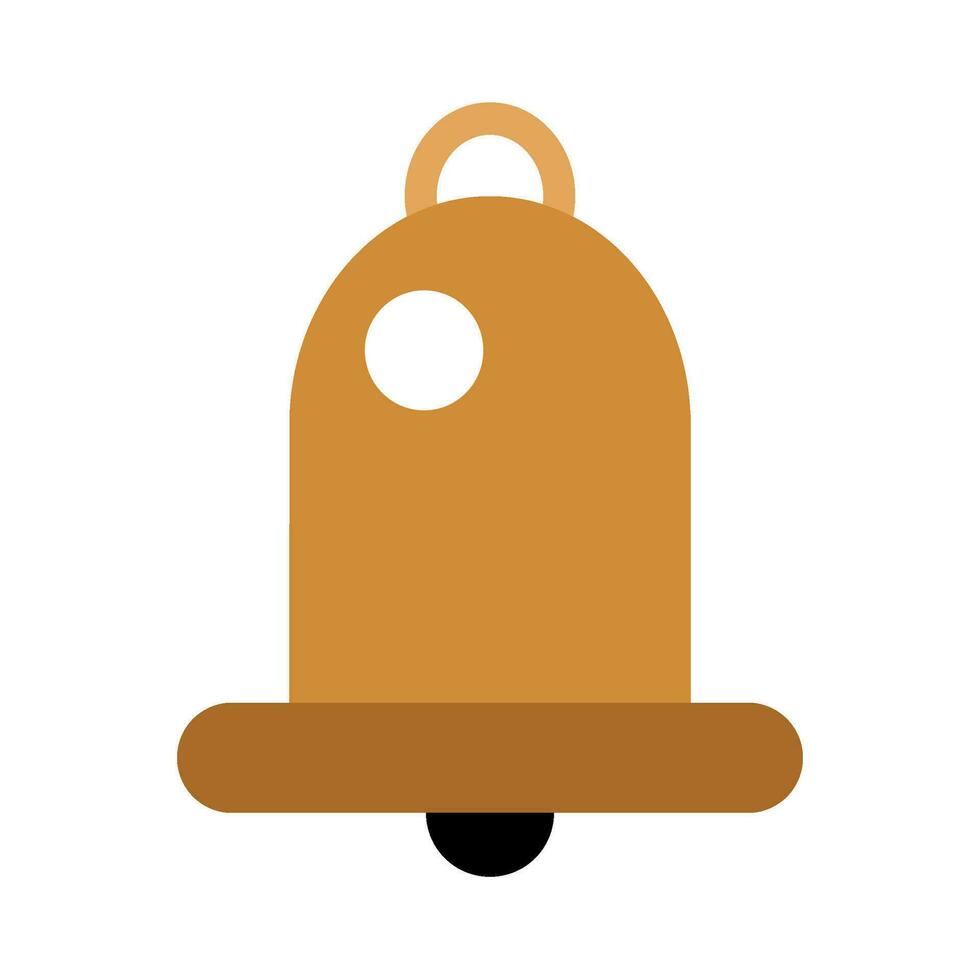 Luxury Golden Toy Bell Boho Style Icon vector