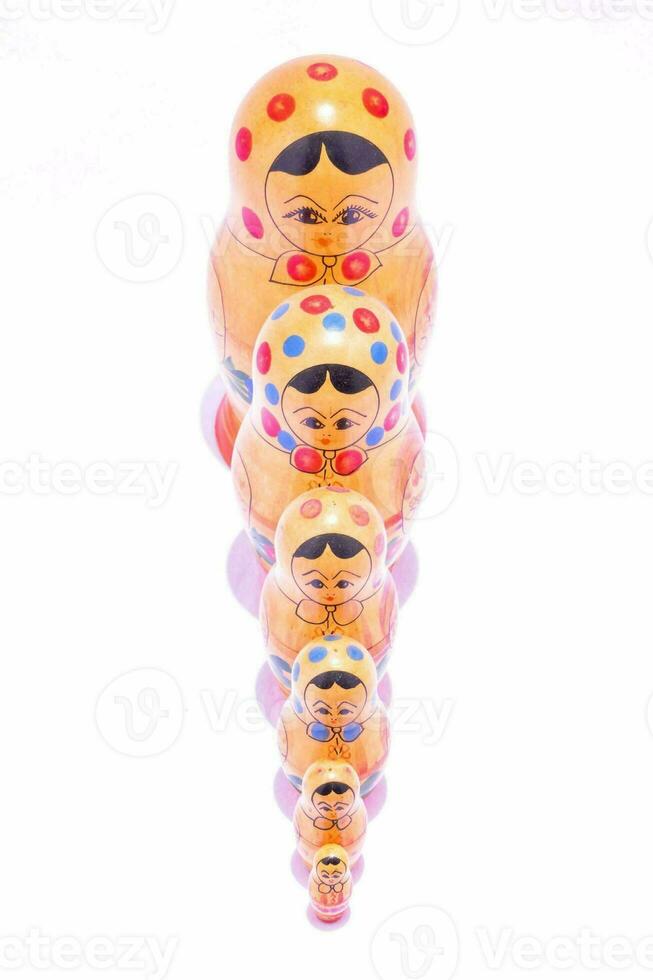 a group of russian dolls stacked on top of each other photo