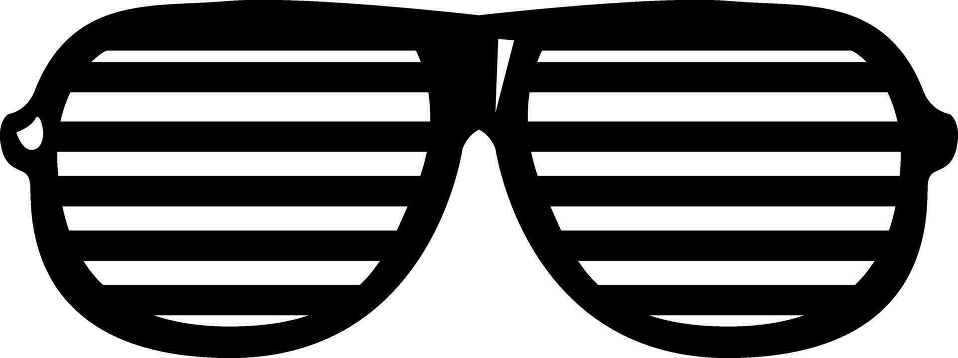 Striped lattice club glasses. Health and vision vector