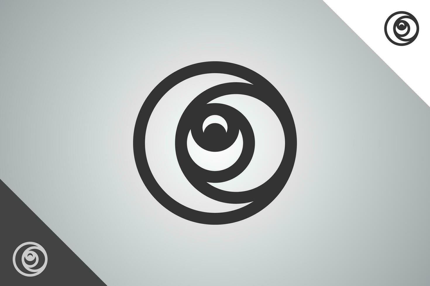 geometría de circular forma moderno logotipo Perfecto y mínimo logo para negocio relacionado a arte, diseño y creatividad industria. aislado antecedentes. vector eps 10