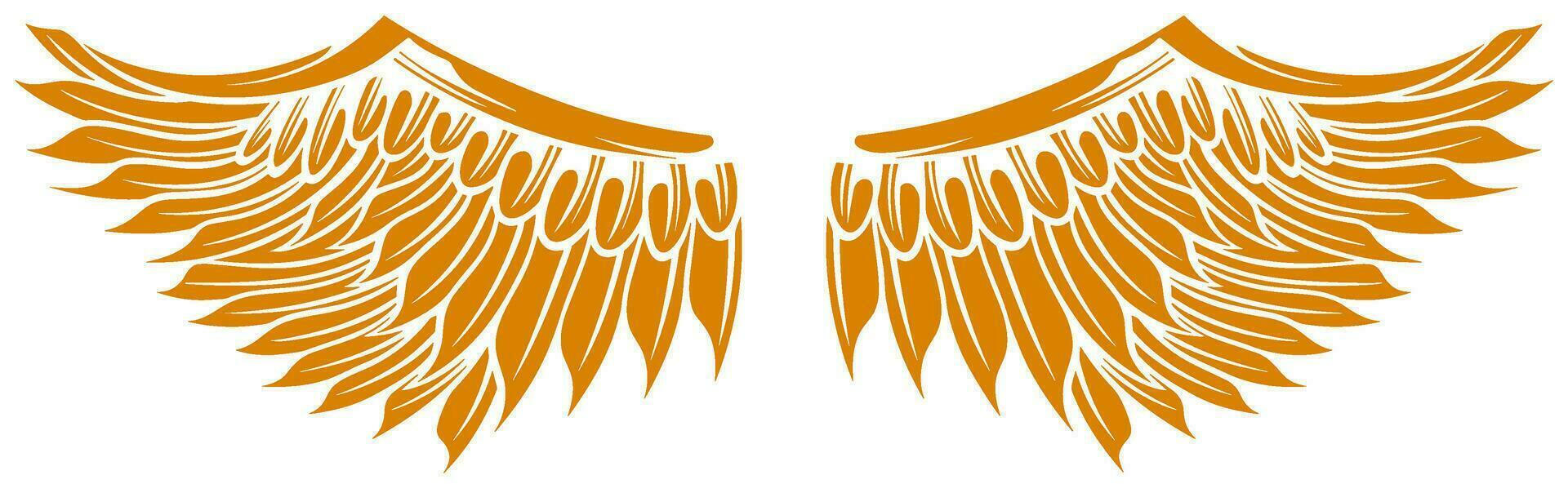Eagle wings vector design. illustration