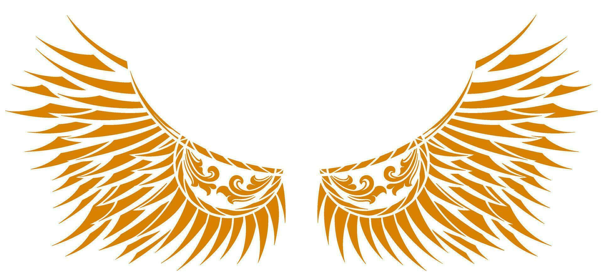 Eagle wings vector design. illustration