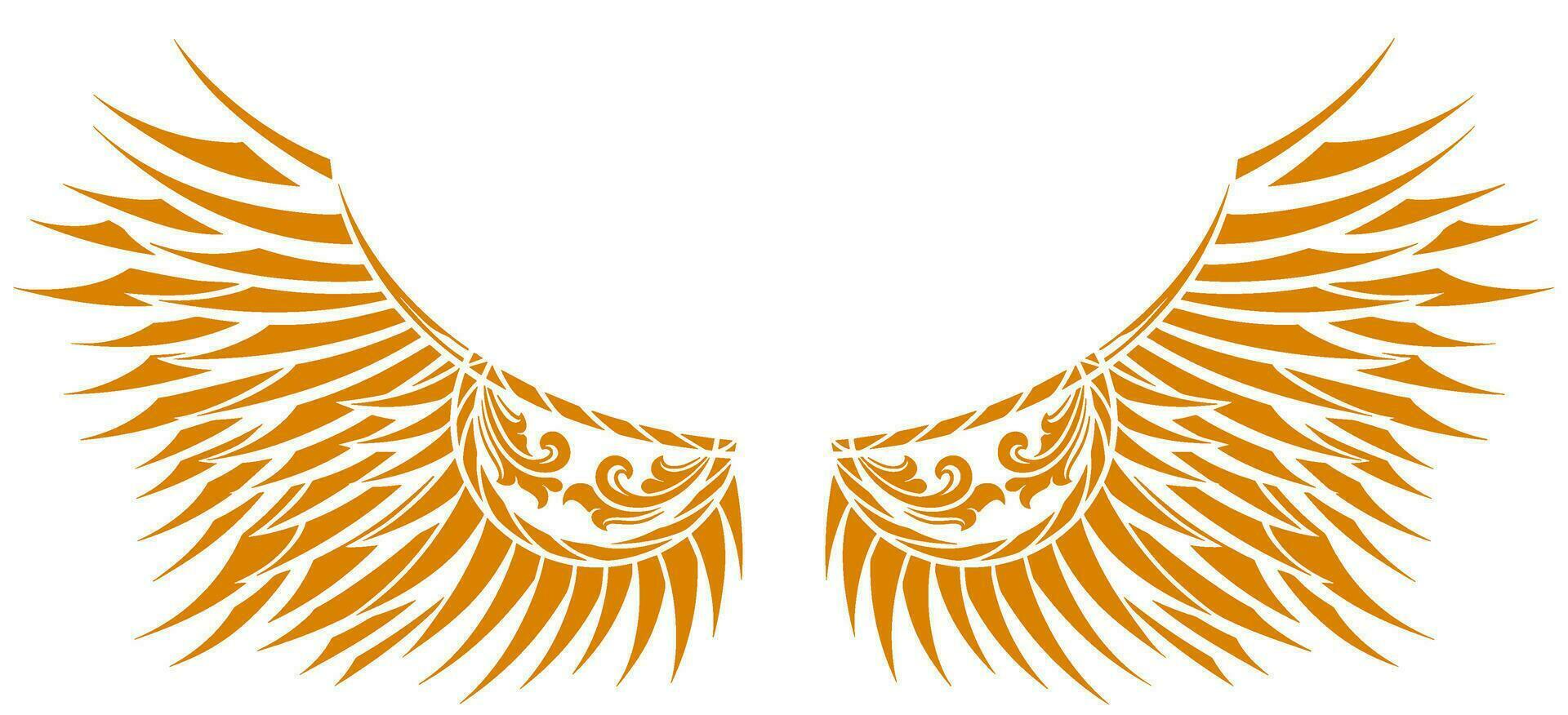 Eagle wings vector design. illustration