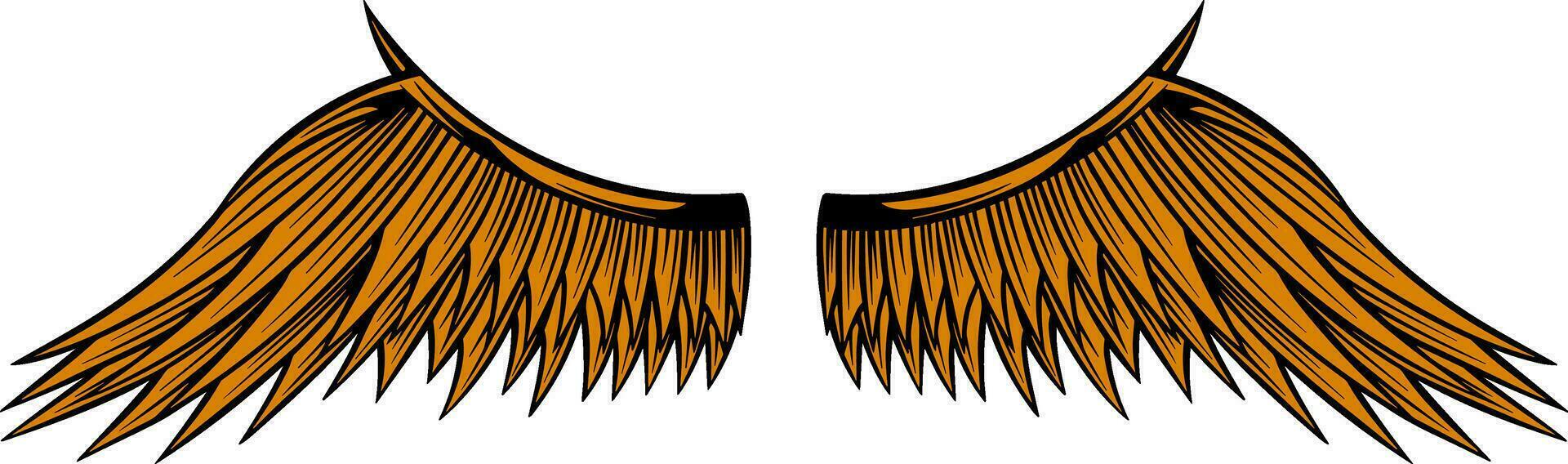 Eagle wings vector design. illustration