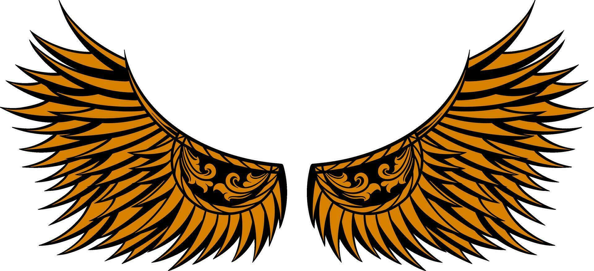 Eagle wings vector design. illustration