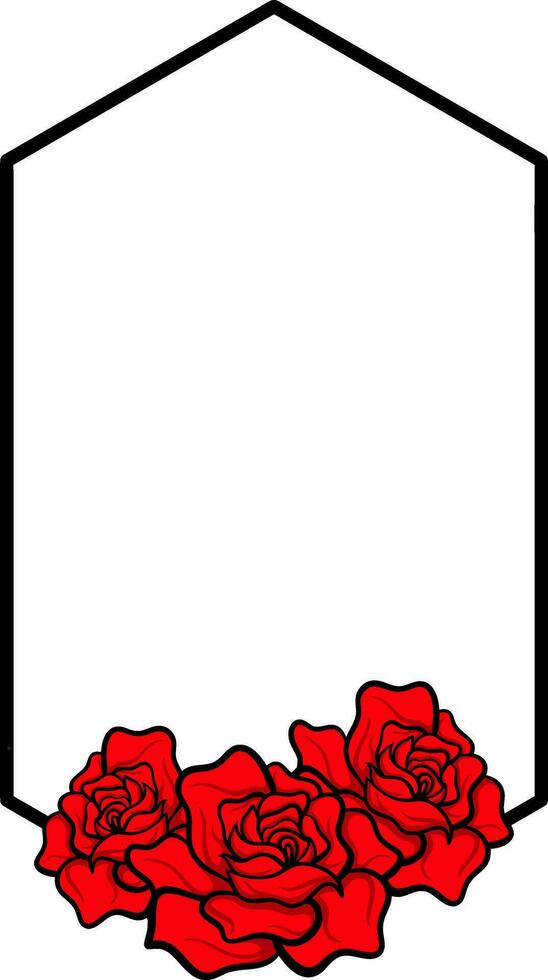 Rose Floral Frame vector