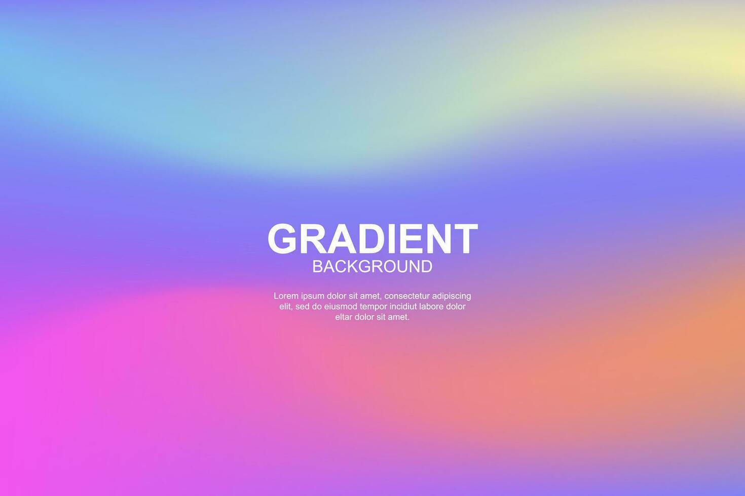 Bright color gradient background vector