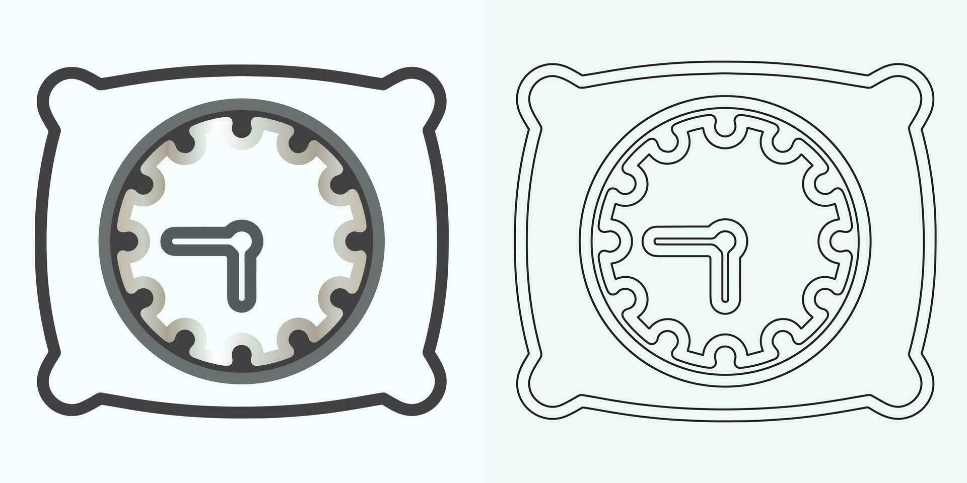 nuevo estilo término análogo reloj plano vector icono. símbolo de hora gestión, cronómetro con hora, minuto, y segundo flecha. sencillo ilustración aislado en un blanco antecedentes.