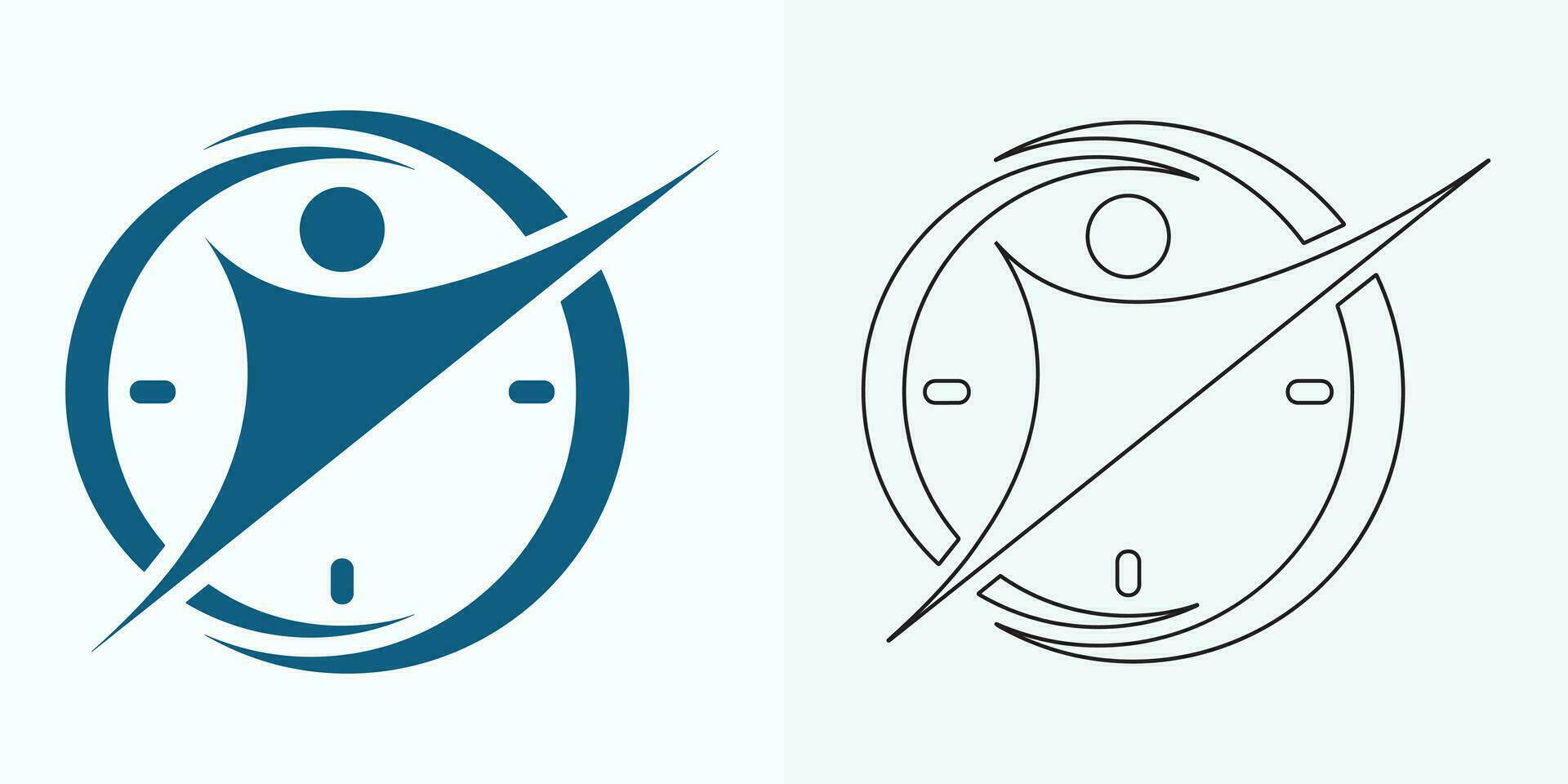 nuevo estilo término análogo reloj plano vector icono. símbolo de hora gestión, cronómetro con hora, minuto, y segundo flecha. sencillo ilustración aislado en un blanco antecedentes.