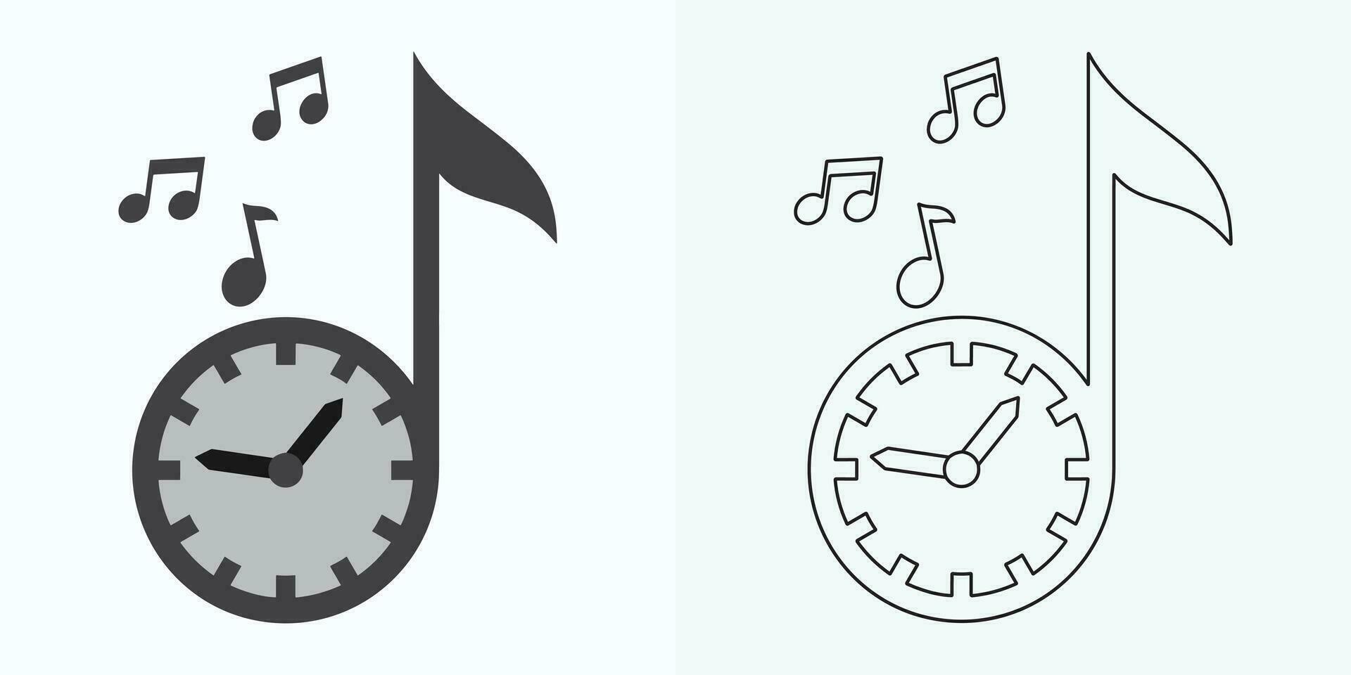 ilustración de icono de reloj en estilo plano. ver ilustración de vector de cara sobre fondo aislado. concepto de negocio de señal de alarma de tiempo.