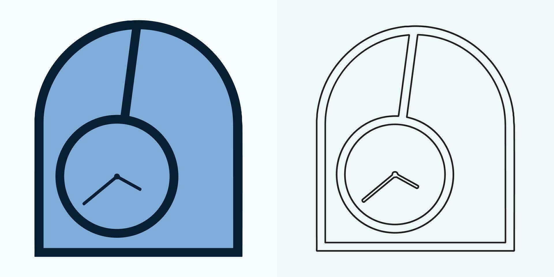 Clock icon illustration in flat style. Watch face vector illustration on isolated background. Time alarm sign business concept.
