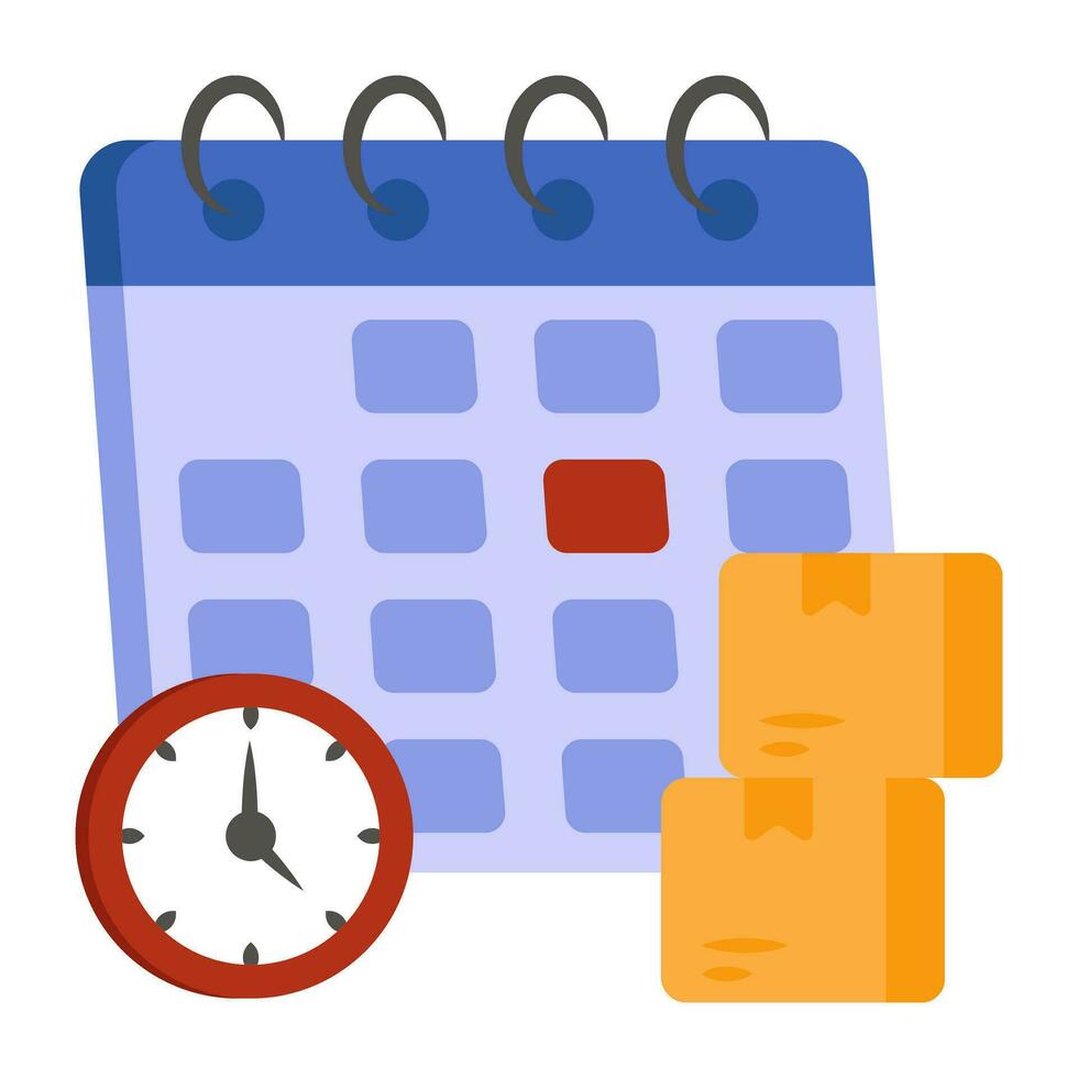 Perfect design icon of parcel schedule vector