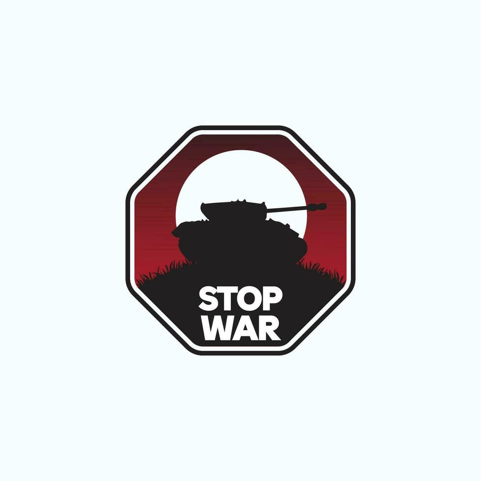stop war sign or symbol logo vector